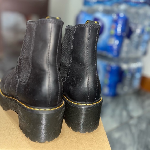 Dr.MARTENS BLACK PLATFORM ROMETTY BOOTS SIZE 6 - Picture 11 of 11